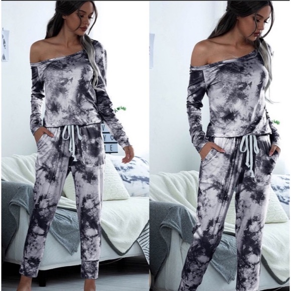 CLEAN OUT/OFF SHOULDER 2 PIECE LOUNGE SET - Picture 3 of 5